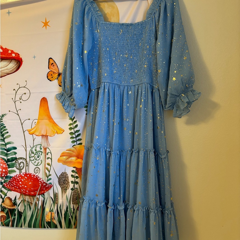 Blue Starry long dress